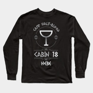 Cabin #18 in Camp Half Blood, Child of Hebe – Percy Jackson inspired design Long Sleeve T-Shirt
